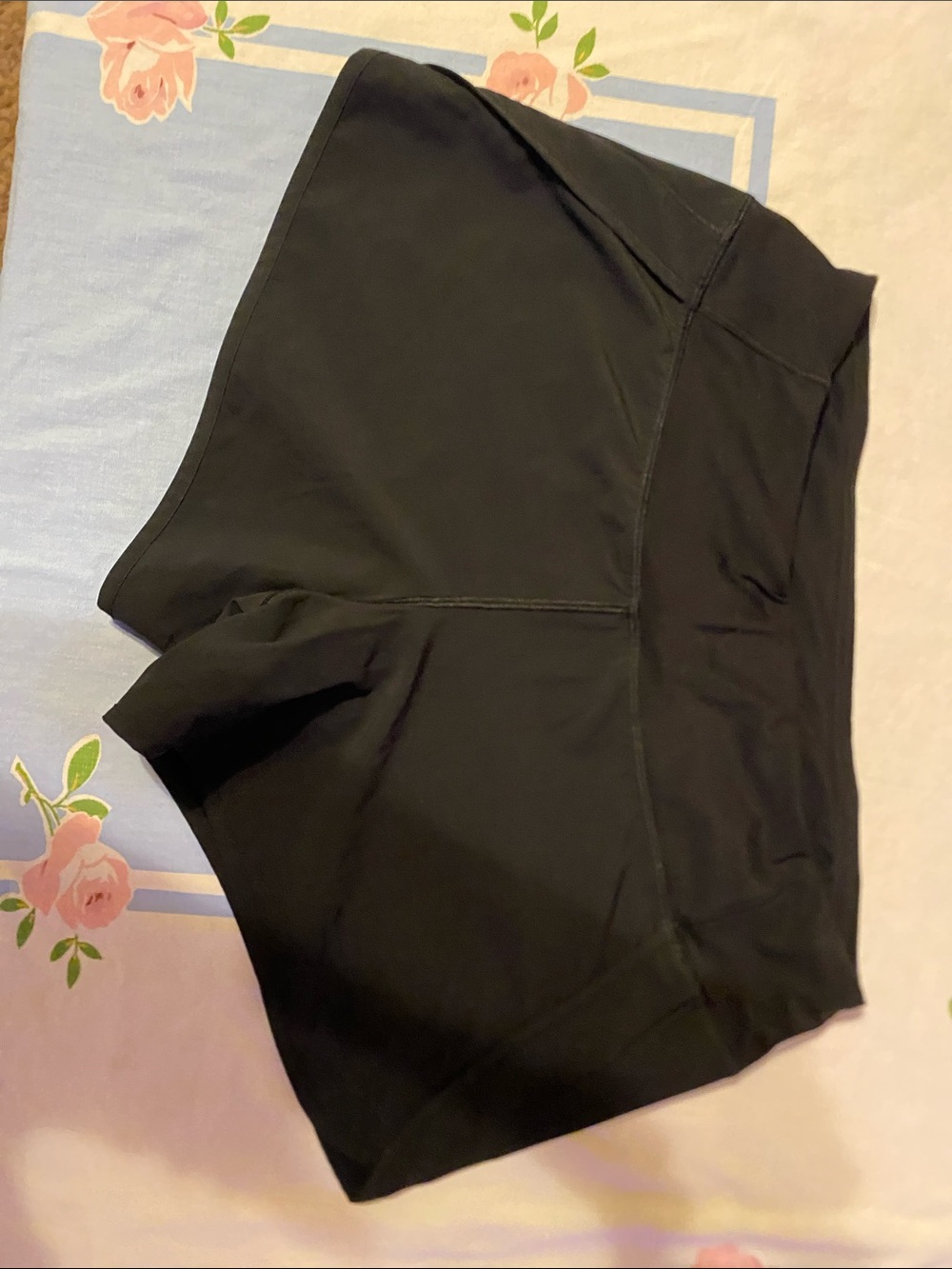 CRZ YOGA Black High-Waist Athletic Shorts